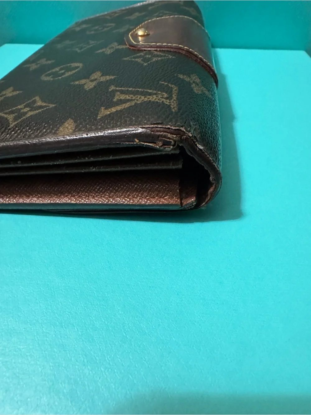 Louis Vuitton Monogram Canvas Wallet Clutch in Brown